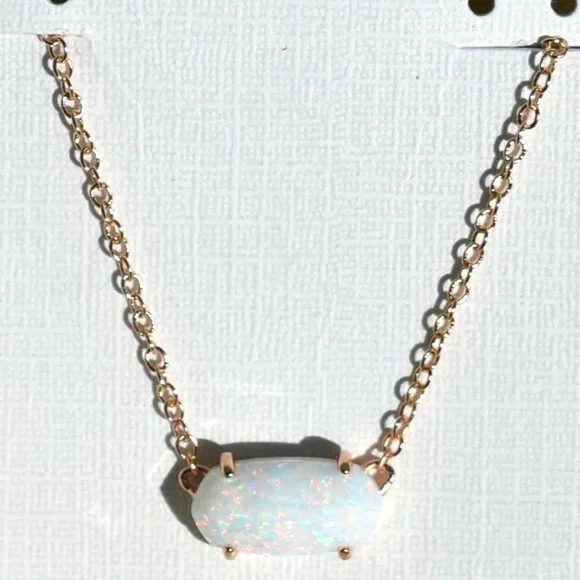 Kendra Scott | Ever Opal Necklace in Rose Gold - Picture 2 of 5